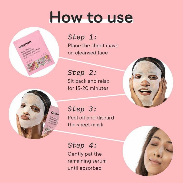 Brightening & Skin Clarifying Sheet Mask with Cherry Blossom Radiance (Pack of 6)