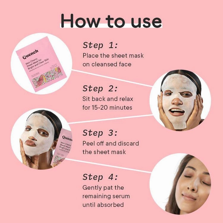 Brightening & Skin Clarifying Sheet Mask with Cherry Blossom Radiance (Pack of 6)