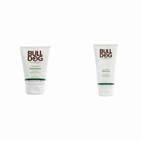 Bulldog Mens Skincare Original Face Moisturizer 3.3oz and Original Shave Gel 5.9oz Bundle