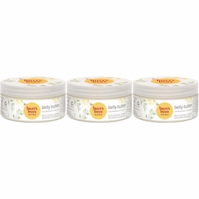 Burt's Bees Mama Belly Butter Stretch Mark Cream for Pregnancy Massages Body & Reduces Scar Appearance, Prenatal & Postnatal Tummy Skin Care, Shea Butter & Vitamin E Rich Formula, 6.5 Oz (Pack of 3)