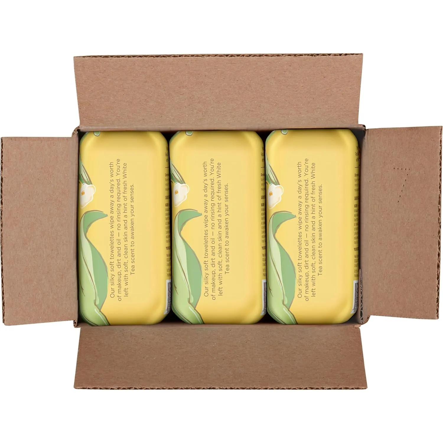 Burt's Bees White Tea Face Wipes, for All Skin Types, College Back to School Dorm Essentials, Hydrating Makeup Remover & Facial Cleansing Towelettes, 30 Ct. (3-Pack)