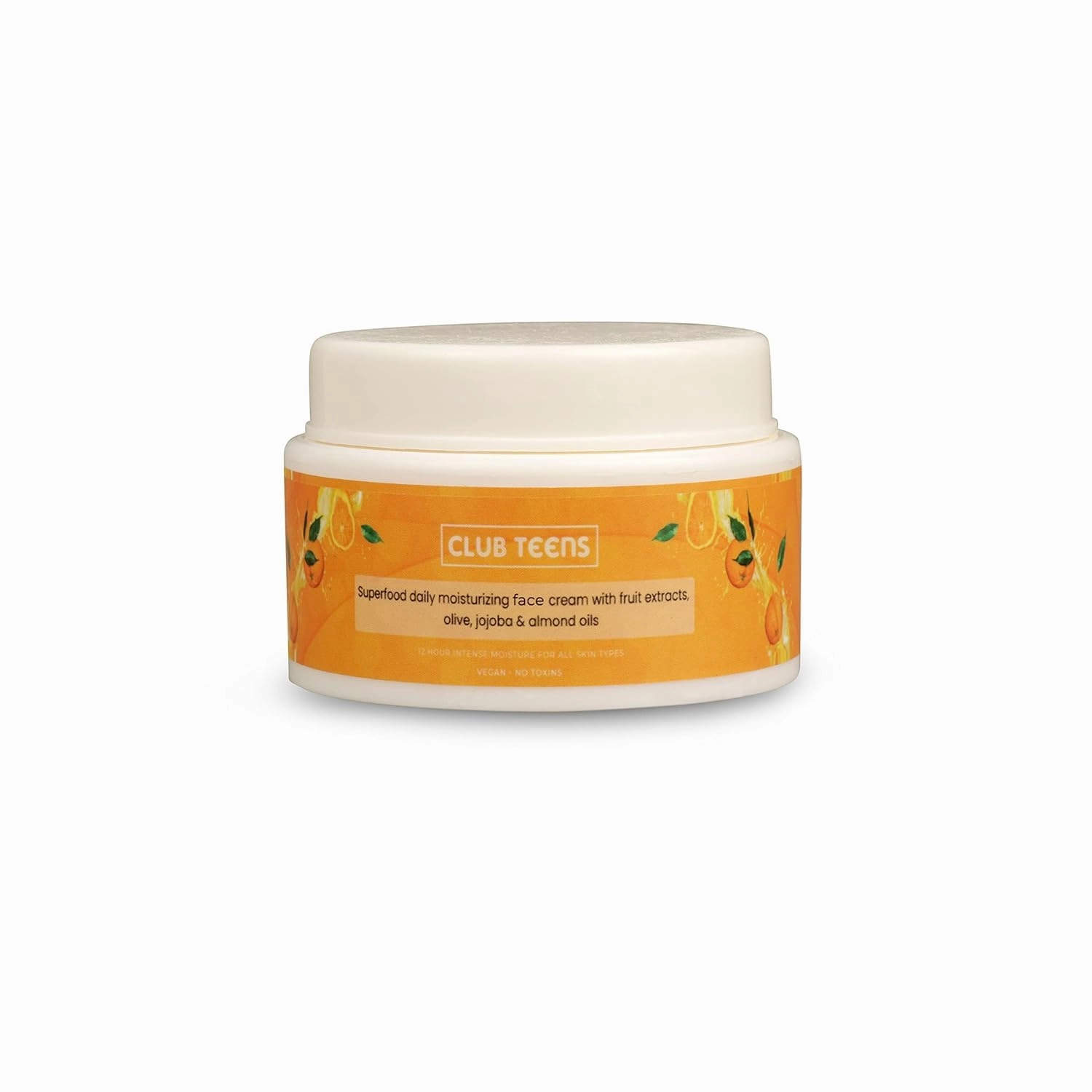 C Teens Vegan Face Moisturizing Cream, Designed for Teenagers, With Rejuvenating Properties, Organic,Glycerin, Coconut Oil & Almond Oil - 50 GM