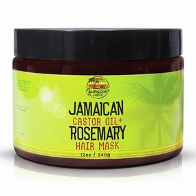 Castor Oil & Romero Hair Mask - 12 fl oz/ 354 ml - Deep Conditioning Hair Repairing Mask for Dry Damaged Hair