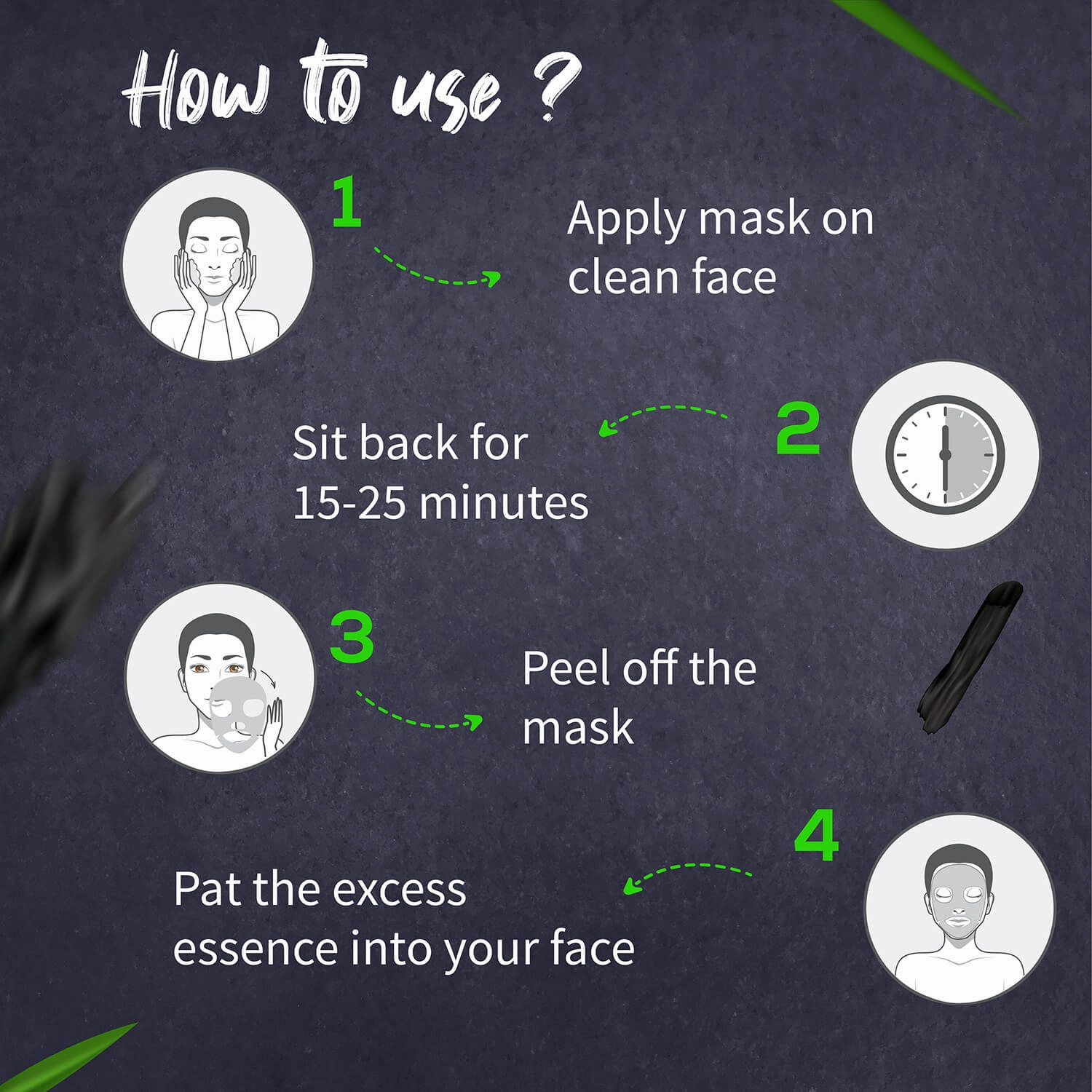 Charcoal & Coffee Face Serum Sheet Mask With Coffee & Mint (Net Qty- 20g)