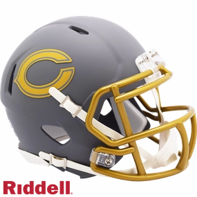 Chicago Bears Helmet Riddell Replica Mini Speed Style Slate Alternate - Riddell