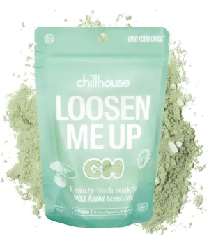 Chillhouse Salt Bath Soak, Loosen Me Up - Gentle Cleansing Bath Salt for Exfoliating, Softening & Skin Moisturizing - Soaking & Bathing Skin Care for Radiant Sparkly Glow