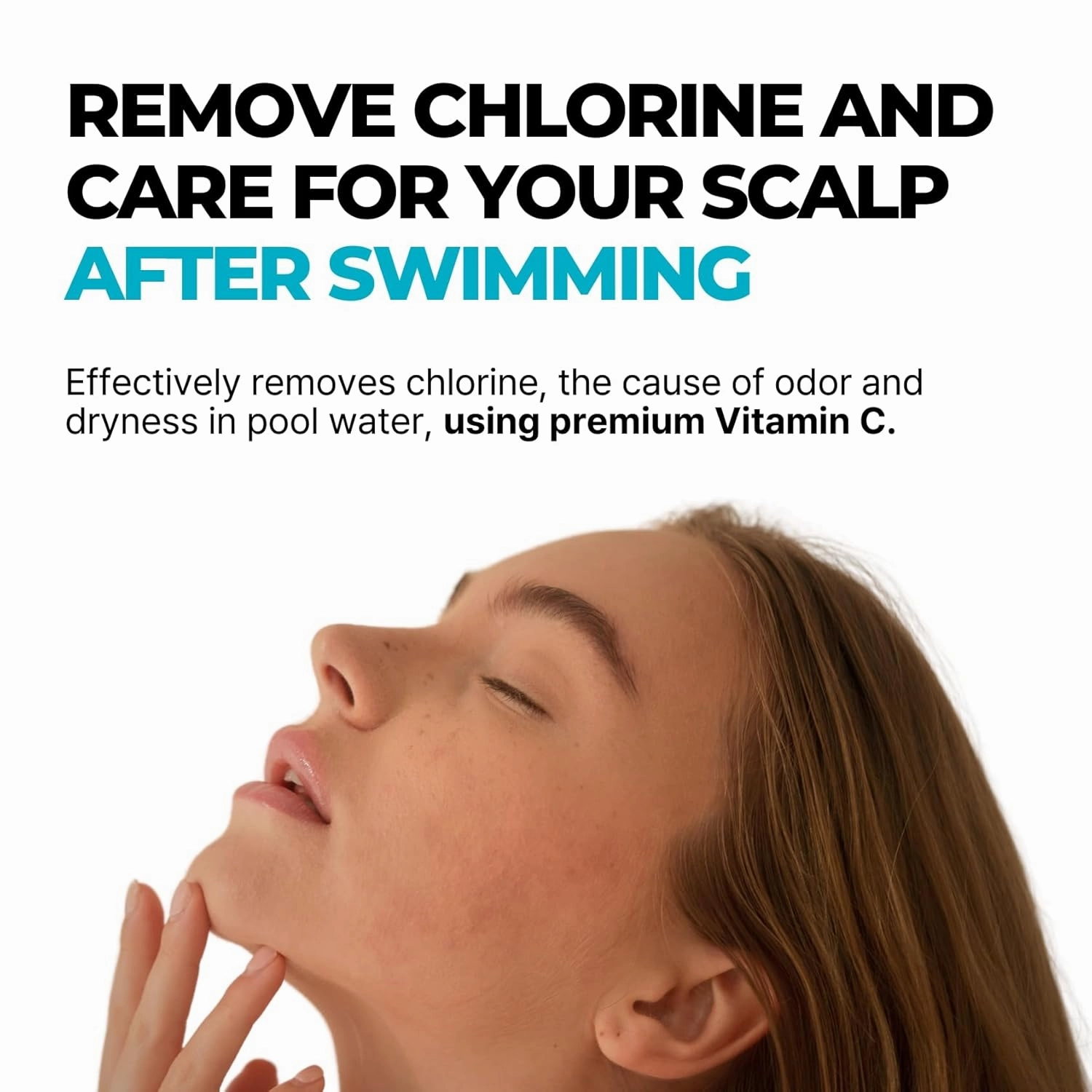 Chlorine Removing Shampoo for Swimmers | Vitamin C | Clarifying & Hydrating | Free of Sulfates, Silicones, Parabens (10.58 oz / 300g, Pack of 2)
