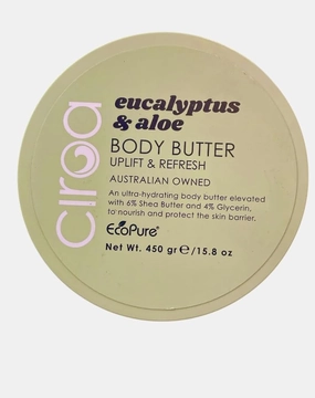 Circa Eucalyptus & Aloe Body Butter, Ultra-Hydrating with Shea Butter, 15.8 oz, Australian Owned