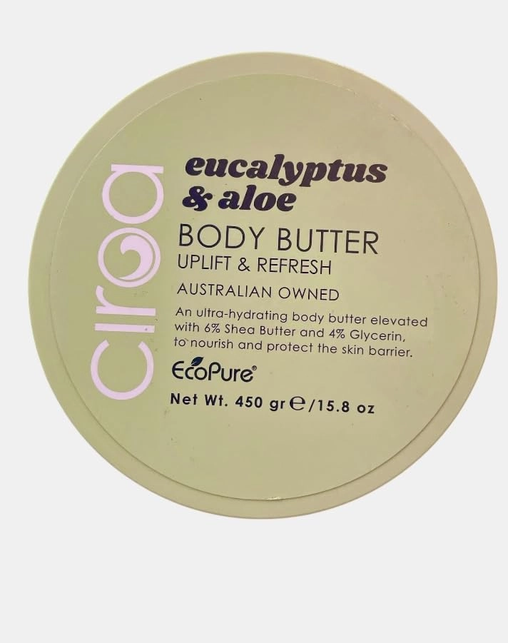 Circa Eucalyptus & Aloe Body Butter, Ultra-Hydrating with Shea Butter, 15.8 oz, Australian Owned