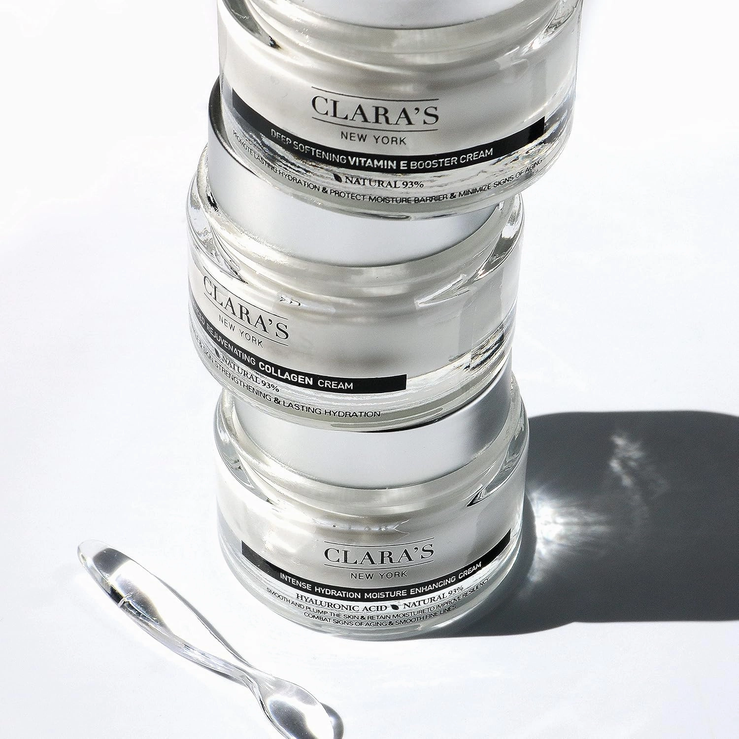 CLARA'S NEW YORK Advanced Rejuvenating Collagen Cream, Anti-Wrinkle and Made for Healthy Glowing Skin, Rich, Non-sticky, Fast-absorbing Formula 50ml MADE IN USA