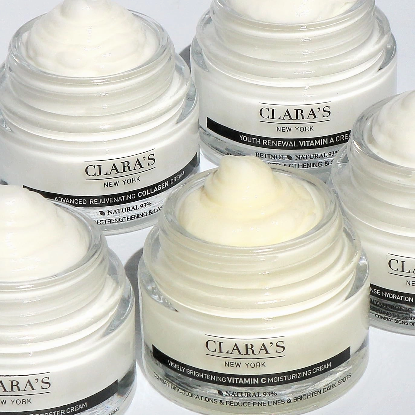 CLARA'S NEW YORK Advanced Rejuvenating Collagen Cream, Anti-Wrinkle and Made for Healthy Glowing Skin, Rich, Non-sticky, Fast-absorbing Formula 50ml MADE IN USA