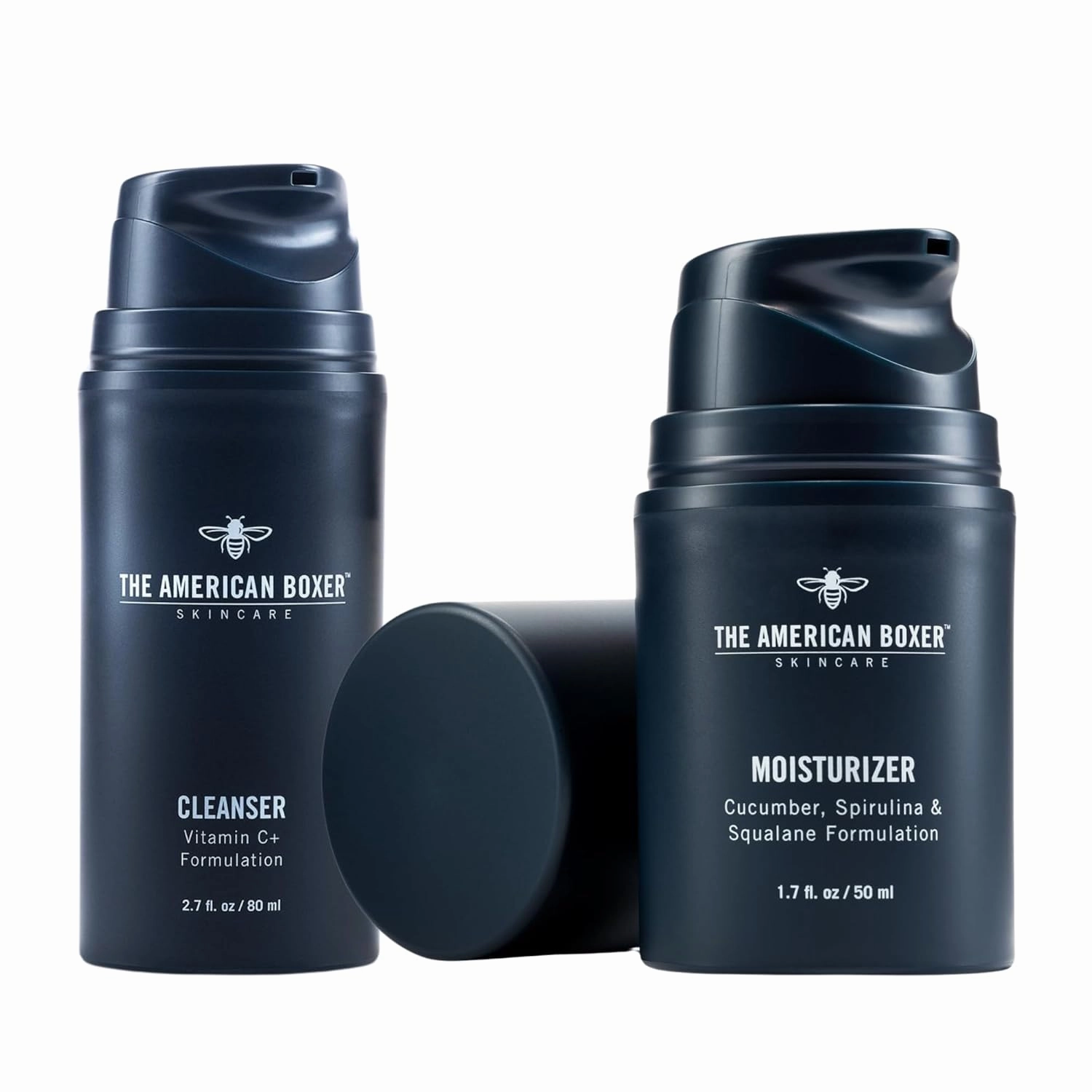 Cleanser & Face Moisturizer Bundle - Vitamin C, Organic Extracts, Unscented, All Skin Types - Hydrating, Anti-Aging Skincare