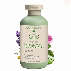 Cleansing Gel with Aloe, Rose & Chamomile - Deep Moisturizing Face and Body Scrub,for All Skin Types - 200ml (PACK OF 1)