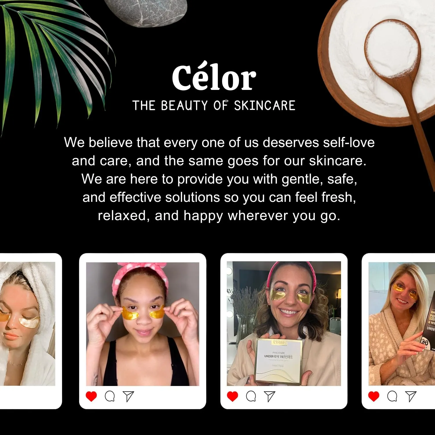 CÉLOR Under Eye Patches for Puffy Eyes and Dark Circles (48 Pairs) with Amino Acid & Collagen - Under Eye Masks Great for Bachelorette Party Favors, Swag Bag Stuffers, Spa Gifts for Women