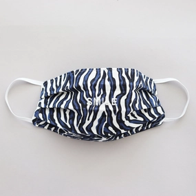 Cloth Face Mask - Zebra Falsterbo Ocean