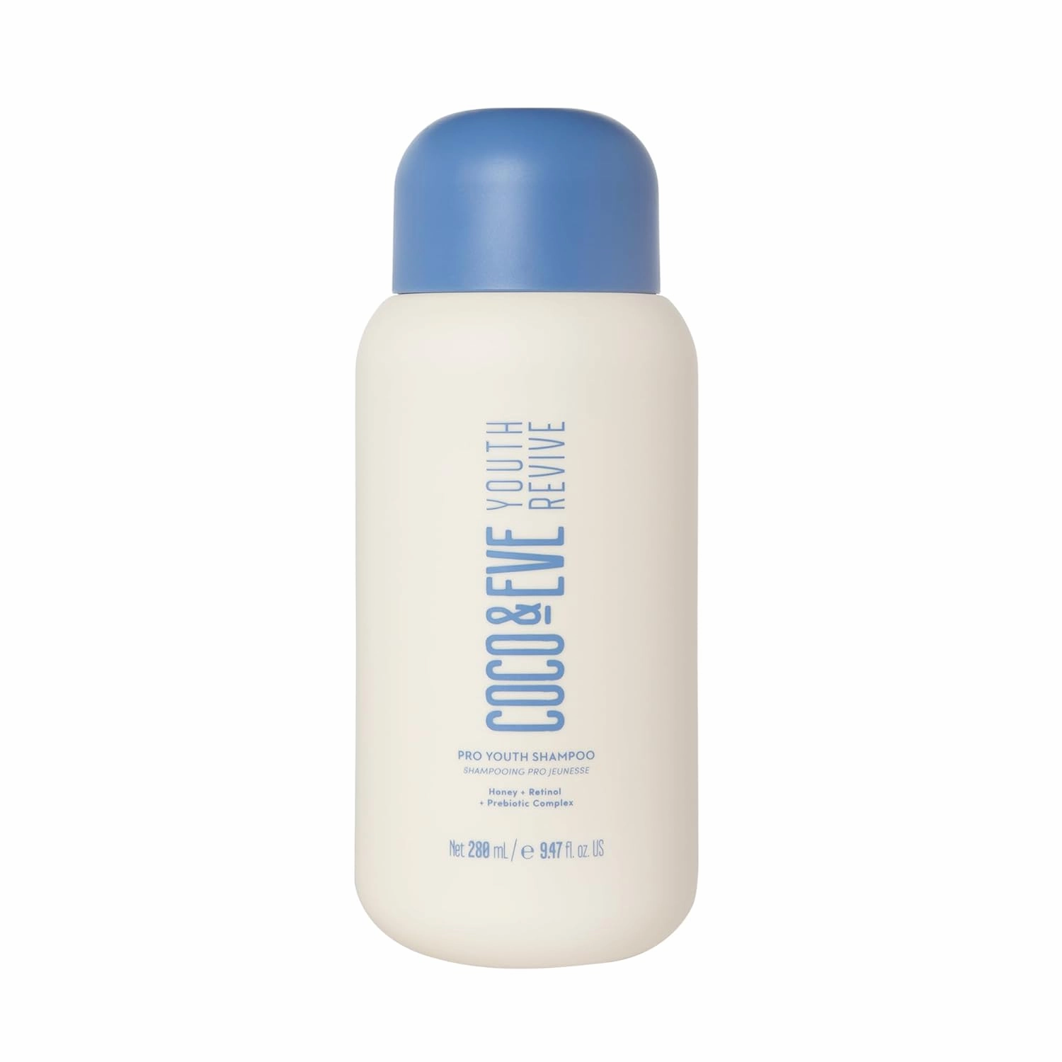 Coco & Eve Youth Revive Pro Youth Shampoo. With Honey, Retinol, and Prebiotics for Strength, Shine, Volumized hair, and a Healthy Scalp. Anti-Aging Shampoo for Youthful Hair (9.47 fl oz)