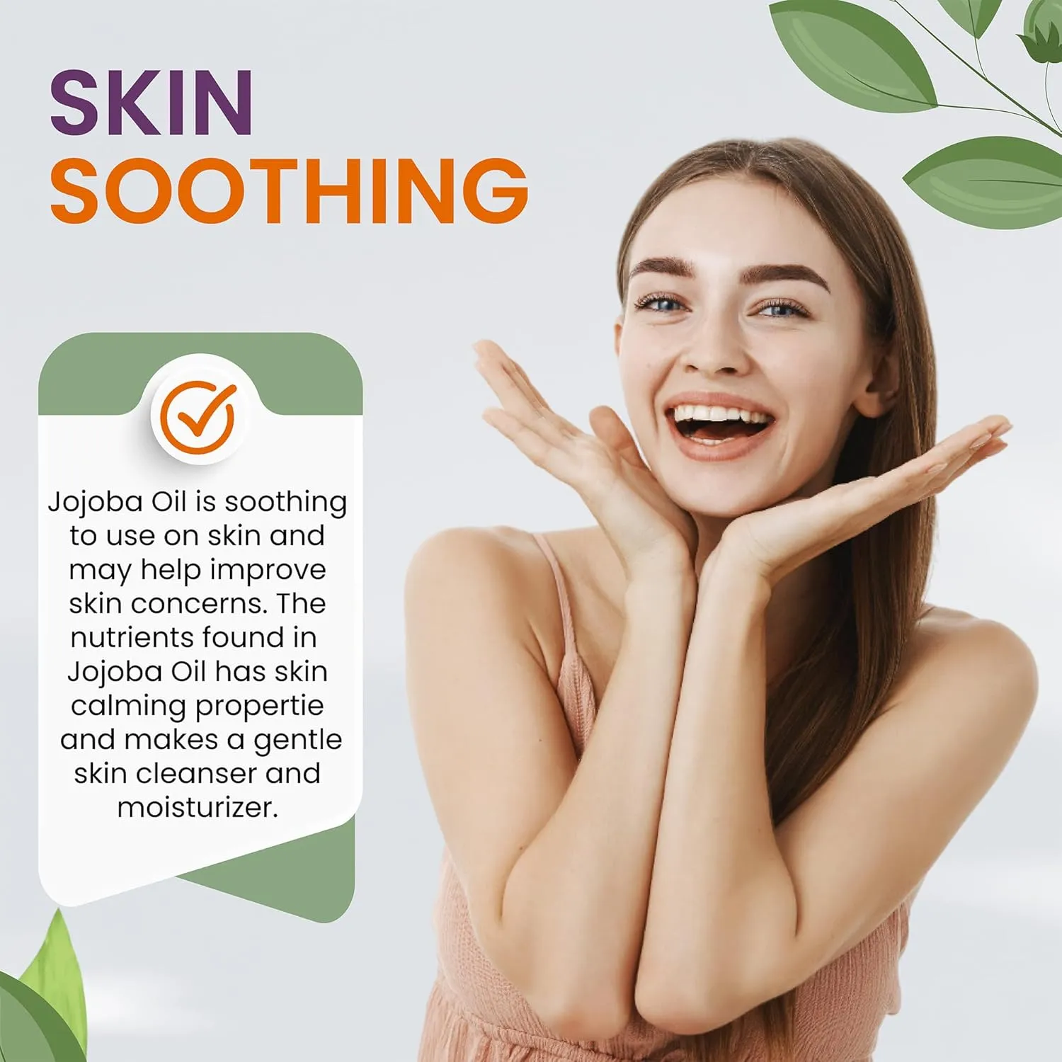 cocojojo Jojoba Oil Organic, Jojoba Oil for Hair Growth, Jojoba Oil for Skin, Jojoba Oil for Face, 100% Pure Natural, Cold Pressed, Deep Moisturizing Anti-Aging, Essential Oils - 32 Fl Oz