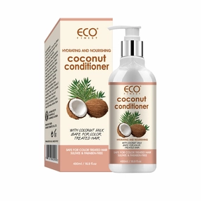 Coconut Conditioner - Nourishes Dry Hair, Deeply Nourishes Damaged Hair, Restores Original Shine And Hydration, Suitable For All Hair Types, Containing Organic Coconut Extract