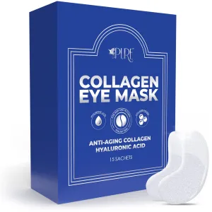 Collagen Boosting Eye Mask Patches Under Eye Patches for Puffy Eyes Hyaluronic Acid Dark Circles Bags Lines Anti Wrinkles Anti Aging Hydrating Moisturizing Brightening Eye Gels 15ct