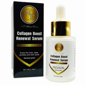 Collagen Boost Renewal System - Medical Grade Advanced Aging Serum for Fine Lines, Wrinkles, and Dark Spots, 1 oz.