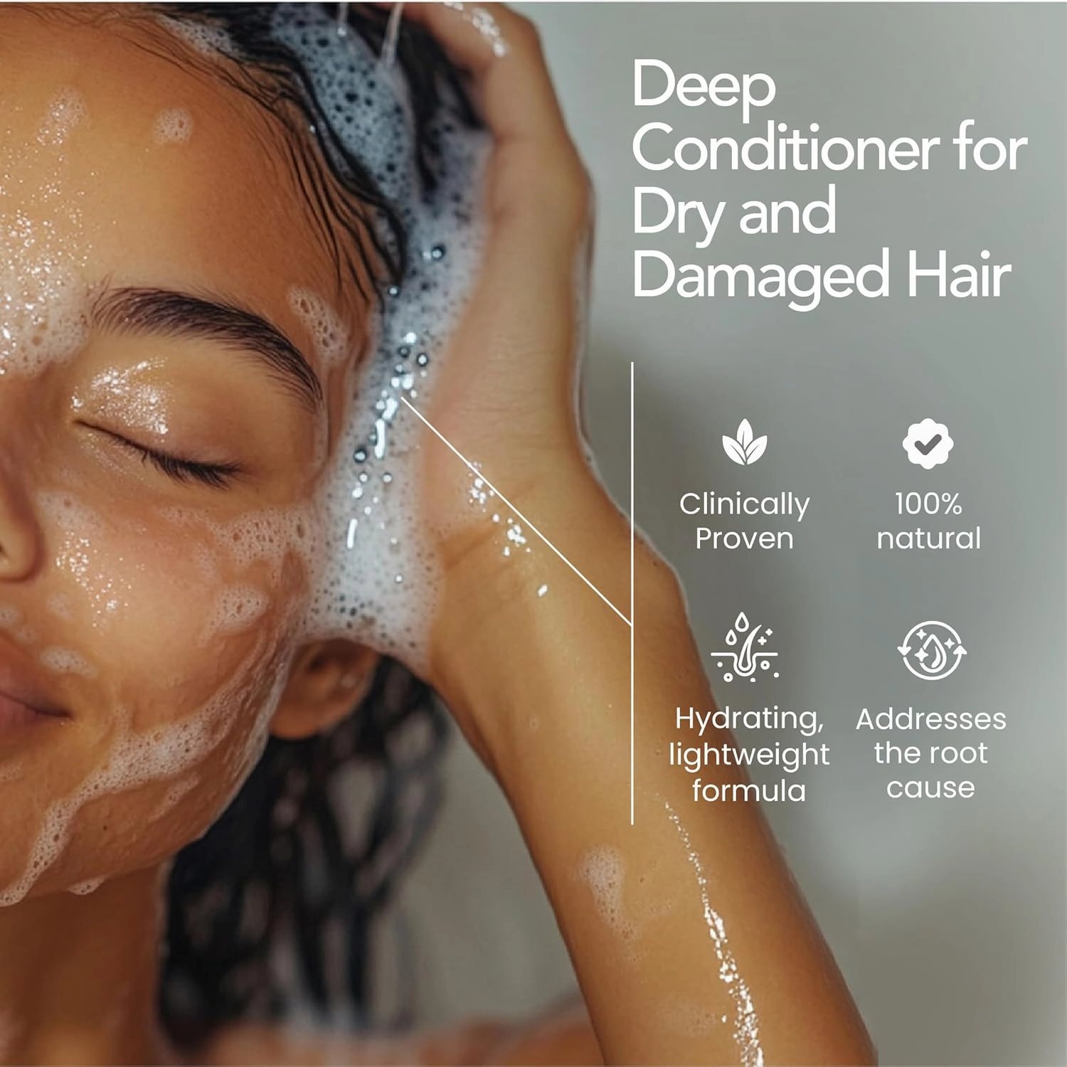 Conditioner for Women & Men | Ayurvedic Deep Conditioner for Dry, Damaged Hair | Softens, Repairs & Adds Volume | Moisturizing Hair Care for Hair Growth | 10oz