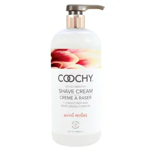 Coochy Intimate Shaving Cream for Women Sensitive Skin, Shave Conditioner & Moisturizer for Face & Body, Shave Cream, Anti-Bump, Sweet Nectar, 32 oz