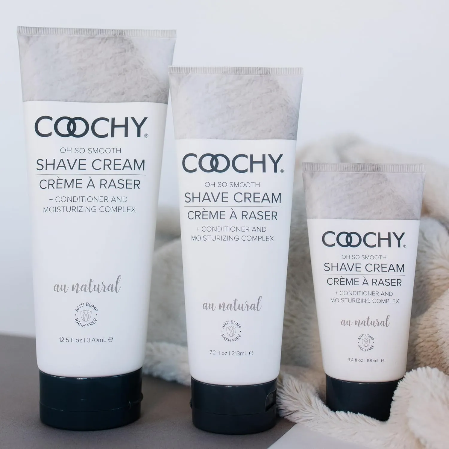 Coochy Intimate Shaving Cream | Shave Conditioner & Moisturizer for Face & Body | Ideal for Sensitive Skin Care, Anti-Bump | Au Natural,32 oz