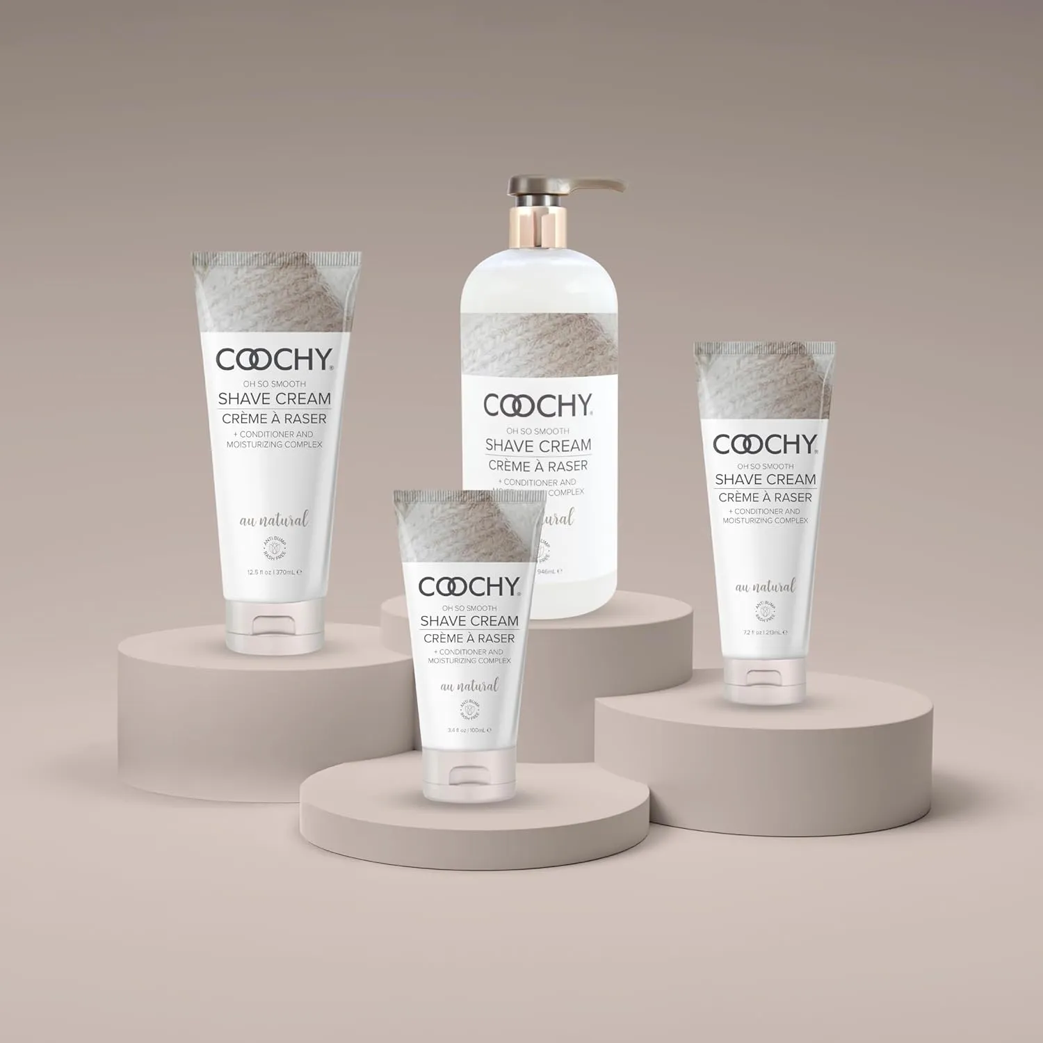 Coochy Intimate Shaving Cream | Shave Conditioner & Moisturizer for Face & Body | Ideal for Sensitive Skin Care, Anti-Bump | Au Natural,32 oz