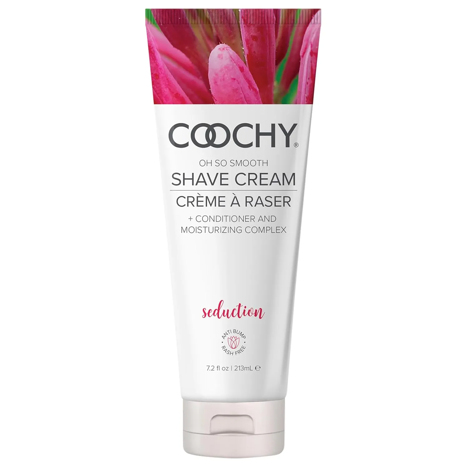 Coochy Intimate Shaving Cream | Shave Conditioner & Moisturizer for Face & Body | Ideal for Sensitive Skin Care, Anti-Bump | Seduction, 7.2 oz