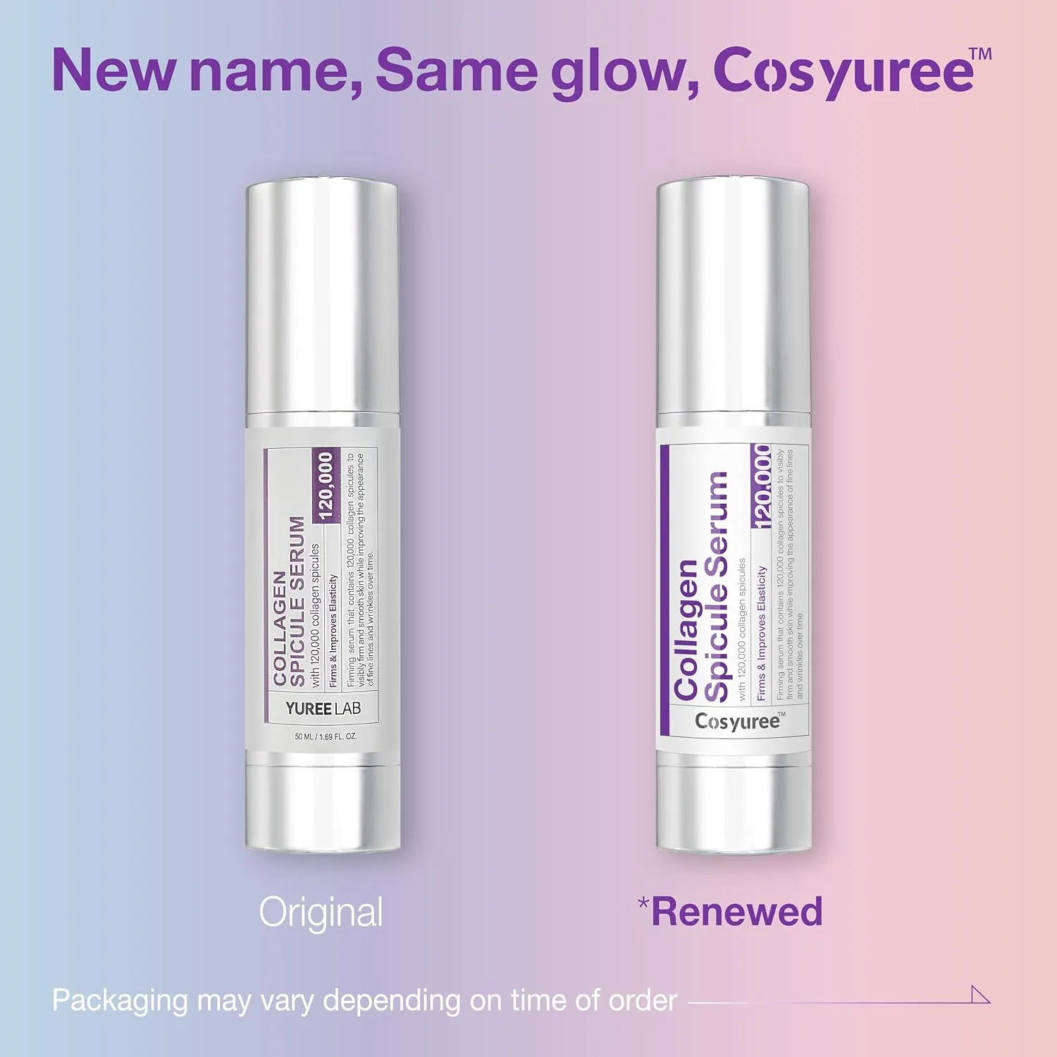 Cosyuree Spicule Collagen Serum | 120,000 Micro Spicules for Glass Skin, Wrinkle Treatment & Hydration | Hyaluronic Acid Anti-Aging Serum (1.69 fl.oz.)