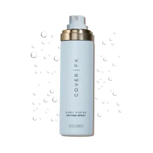 COVER FX Dewy Finish Setting Spray - Makeup Finishing Spray - Shea Butter & Aloe - 4 Fl Oz