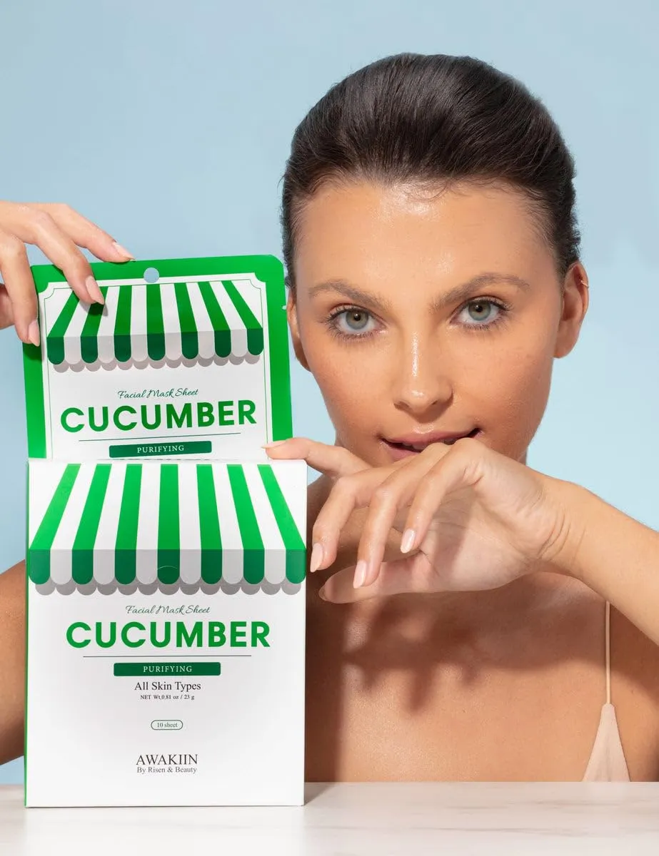 Cucumber Face Mask (10 Sheets)