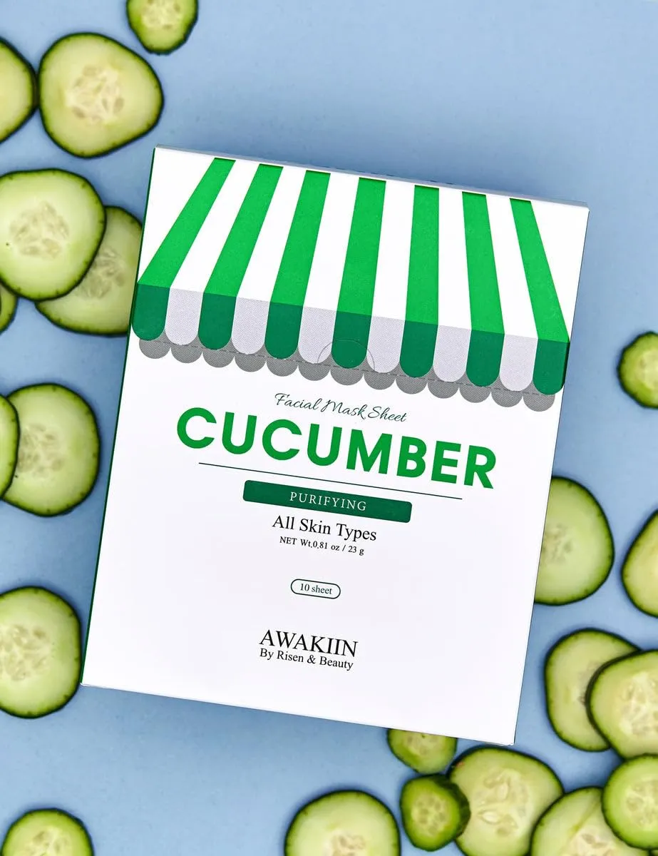 Cucumber Face Mask (10 Sheets)