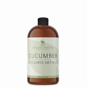 Cucumber Seed Oil - 16 oz - Pure, Unrefined, Cold Pressed, Non-GMO, Hexane-Free, Vegan Carrier Oil for Skin, Hair, Nails, Body, Face & More - Hydrating, Nourishing, Skin Rejuvenating