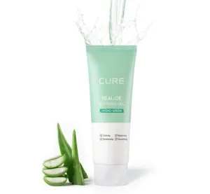 CURE Aloe Vera Gel with 90.52% Leaf Juice, Soothing & Hydrating Korean Skin Care for Sun-Exposed or Dry Skin, 5.07 fl oz, Refreshing Gel Moisturizer for Face & Body