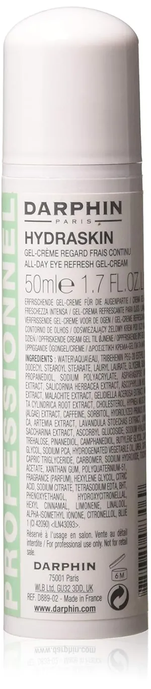 Darphin Hydraskin All-Day Eye Refresh Gel-Cream, Salon Size D889-02, 1.7 Ounce