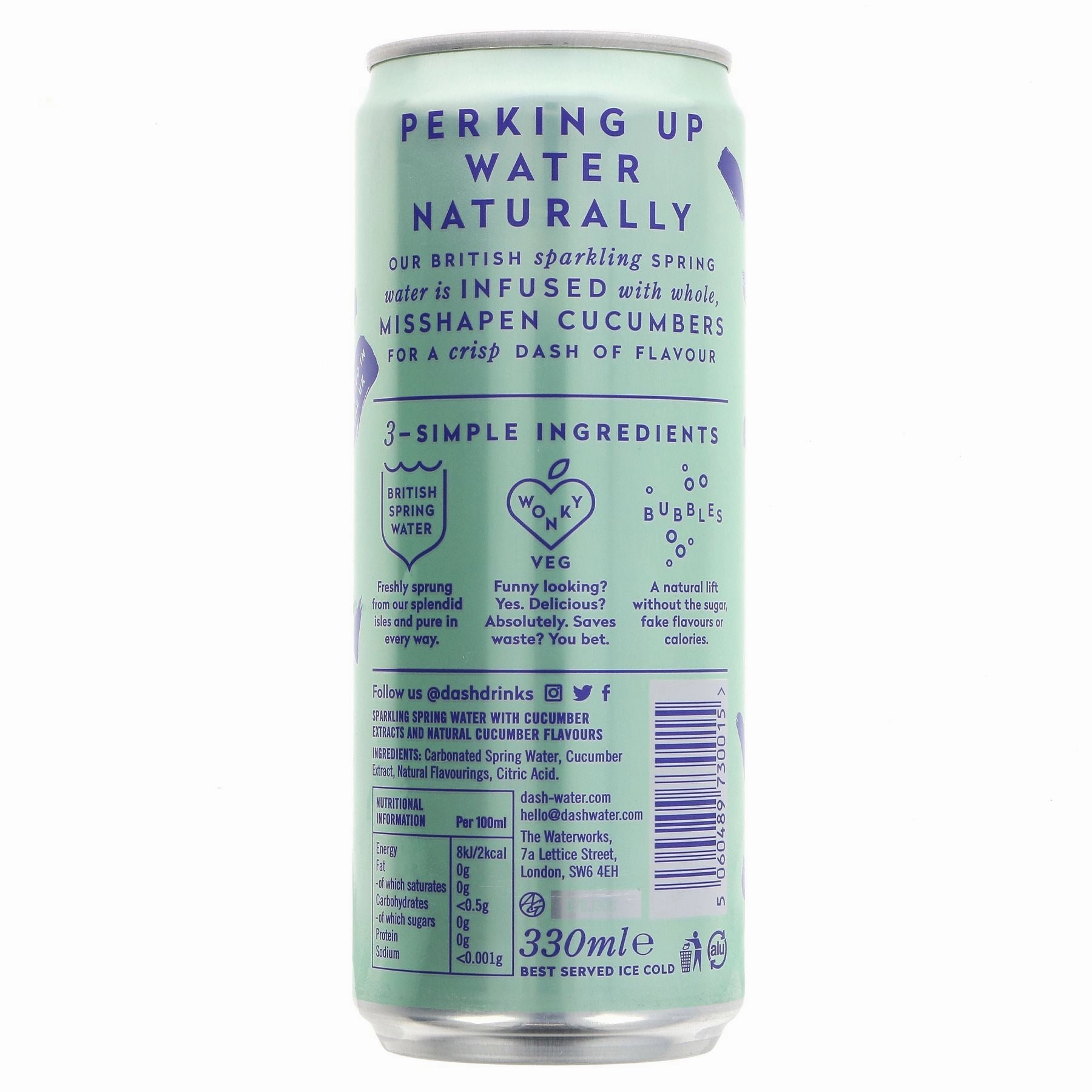 Dash Water | Sparkling Cucumber | 330ml
