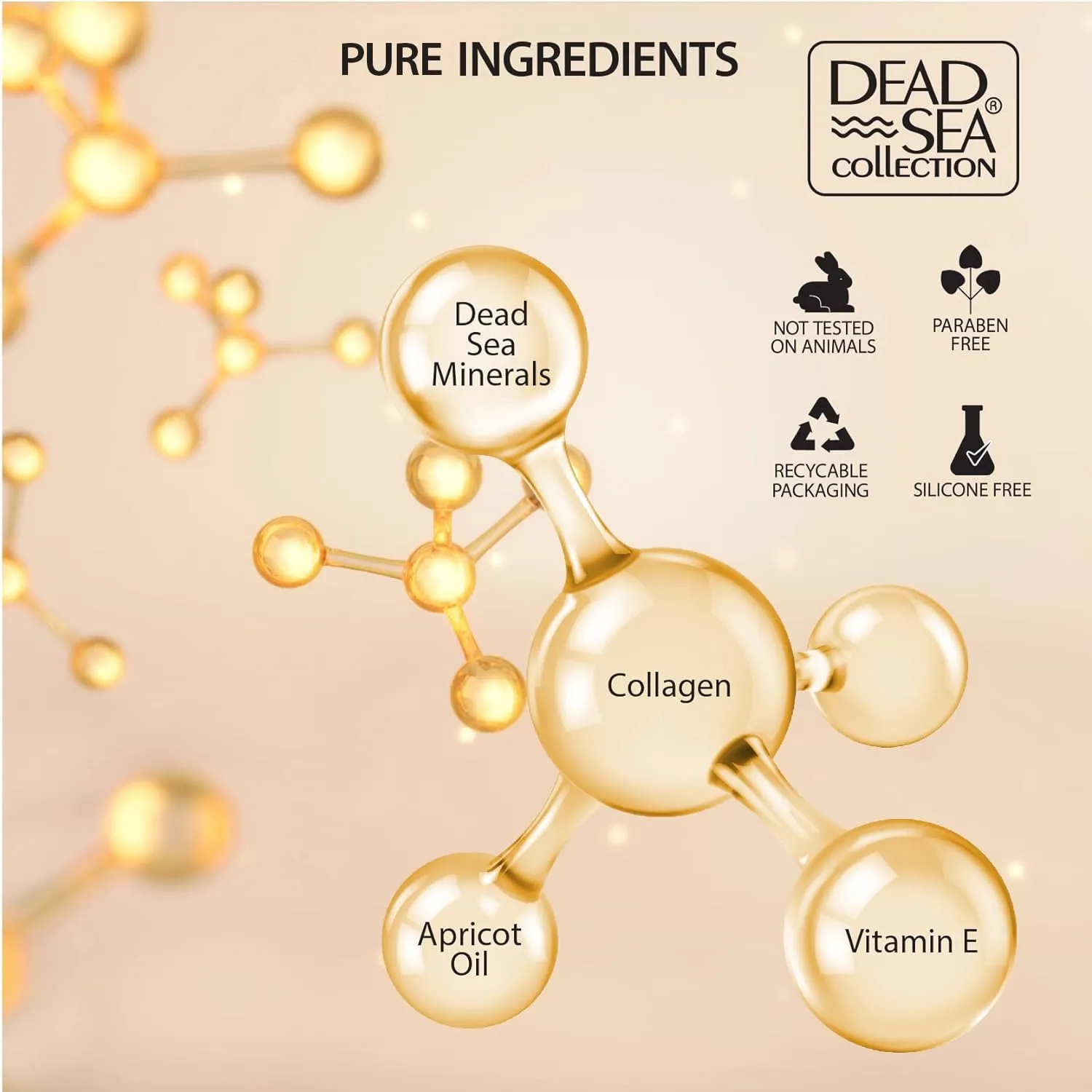 Dead Sea Collection Moisturising Night Face Cream with 3X Collagen – Anti Aging Nourishing Facial Moisturiser with Dead Sea Minerals and Vitamin E for Women and Men – All Skin Types (50 ml)