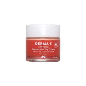 Derma E Anti-Aging Regenerative Day Cream – Astaxanthin Moisturizer for Face – Lightweight Firming Anti-Wrinkle Cream with Lavender, Jojoba Oil and Vitamin E, 2 oz