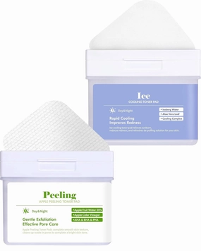 DERMAL Apple Peeling Toner Pad   Ice Cooling Toner Pad Bundle