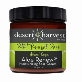 Desert Harvest Aloe Renew Moisturizing and Firming Cream, with CoQ10, Vitamin C, Copper, and Hyaluronic Acid, 4 oz