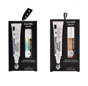 Dionis Goat Milk Overnight Lip Mask & Balm Kit – Cucumber Water & Creamy Coconut Duo for Nourishing, Soothing, and Hydrating Lips Day and Night with Jojoba & Moringa Oils