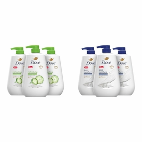 Dove Body Wash with Pump Refreshing Cucumber and Green Tea Refreshes Skin Cleanser & Body Wash with Pump Deep Moisture For Dry Skin Moisturizing Skin Cleanser