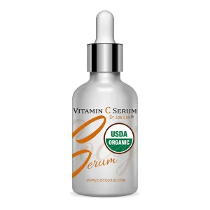 Dr Joe Lab Organic Vitamin C Serum for Multiple Usages/Purposes for Face Skin Body Ultra Hydrating Rejuvenating Instant Moisturizer and much more COCOJOJO 1 OZ - Shake Well Before Use!