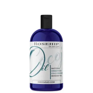 Dr Joe Lab Rosehip Oil 16 oz Pure Natural Cold Pressed Unrefined Extra Virgin Rosehip Seed Oil- for Hair Skin Body Nail and Beard - Moisturizing, Soothing, Hydrating, & Nourishing