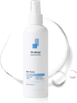 Dr.deep Skin Toner - Calming and Hydrating Facial Spray with Aloe Vera and Hyaluronic Acid, Deep Moisture for Dry, Irritated Skin and Stronger Skin Barrier – 6.76 fl.oz