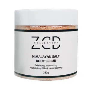 Dry Himalayan Salt Body Scrub | Rose | 282g | All Natural Ingredients Sweet Almond Oil, Grape Seed Oil, Jojoba Oil, Vitamin E, Aloe Vera | Exfoliating Moisturizing Replenishing Restoring Soothing