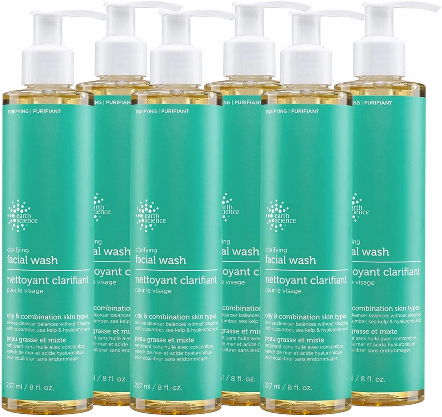 EARTH SCIENCE - Gentle Clarifying Facial Wash For Oily, Combination Skin Types (6pk, 8 fl. oz.)