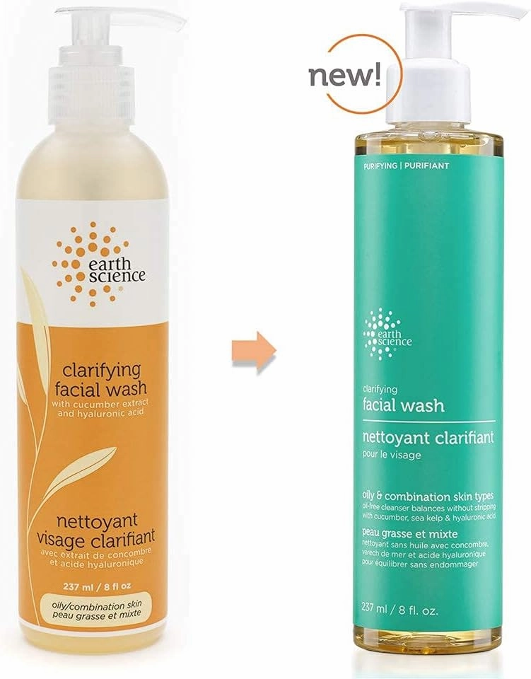 EARTH SCIENCE - Gentle Clarifying Facial Wash For Oily, Combination Skin Types (6pk, 8 fl. oz.)