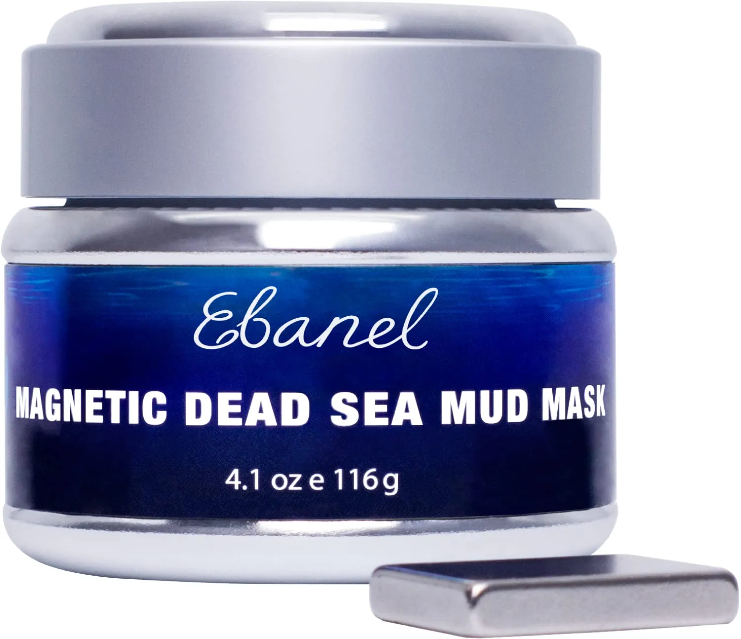 Ebanel Magnetic Dead Sea Mud Mask for Face and Body, 4.1 Oz Deep Pore Cleansing Moisturizing Bentonite Clay Detox Face Mask for Blackheads with Retinol, Rosehip, Avocado Oil, Argan Oil, Peptide